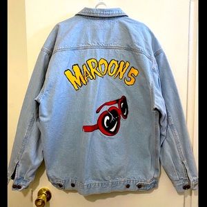 Ward denim jacket maroon 5 Make dinner 